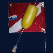 Dive Flag Torpedo Float 2 Piece with Vinyl Flag - Scuba Dive It Gear