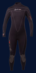 Thermoprene Women's 3mm (Full Wetsuit Back Zip Black) - Scuba Dive It Gear